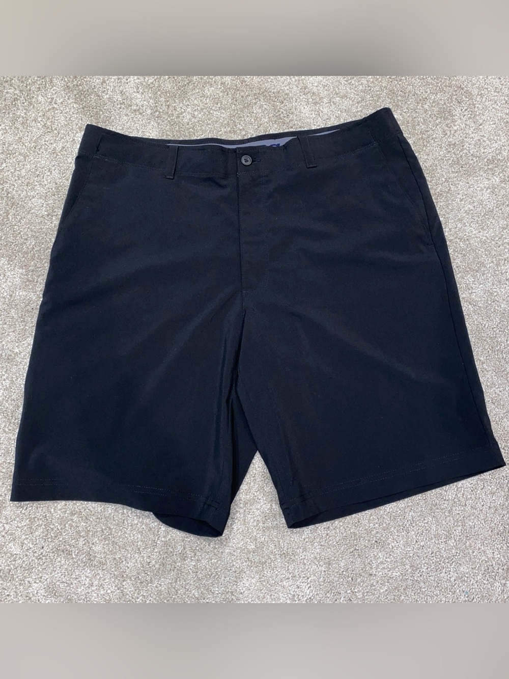 PGA Tour Mens Golf Shorts Size 38” Black Stretch Five Pockets Summer Hole In One